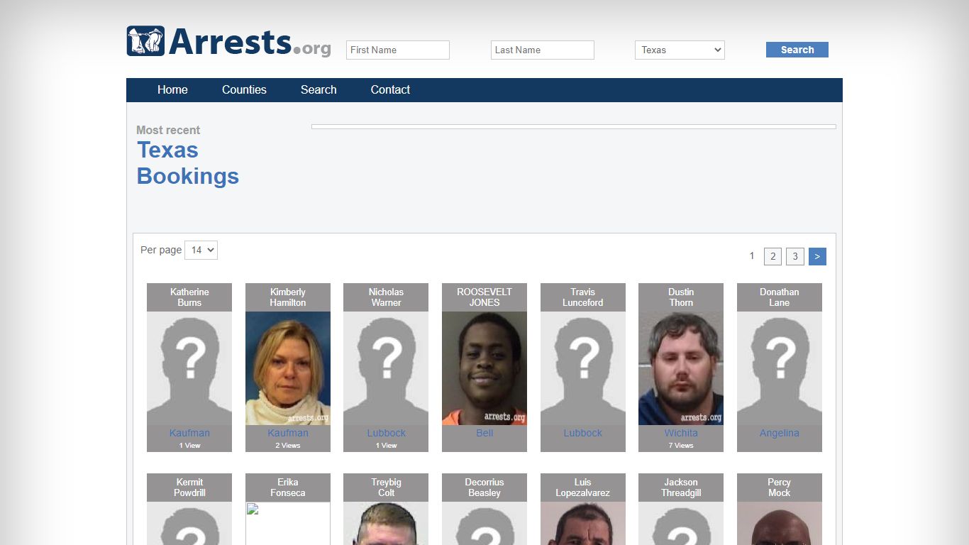 Texas Arrests and Inmate Search